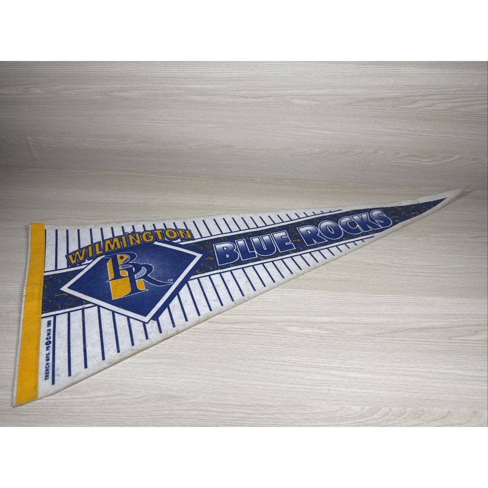 Wilmington Blue Rocks Full Size CAR MLB baseball Pennant first‎ year 1993 30"